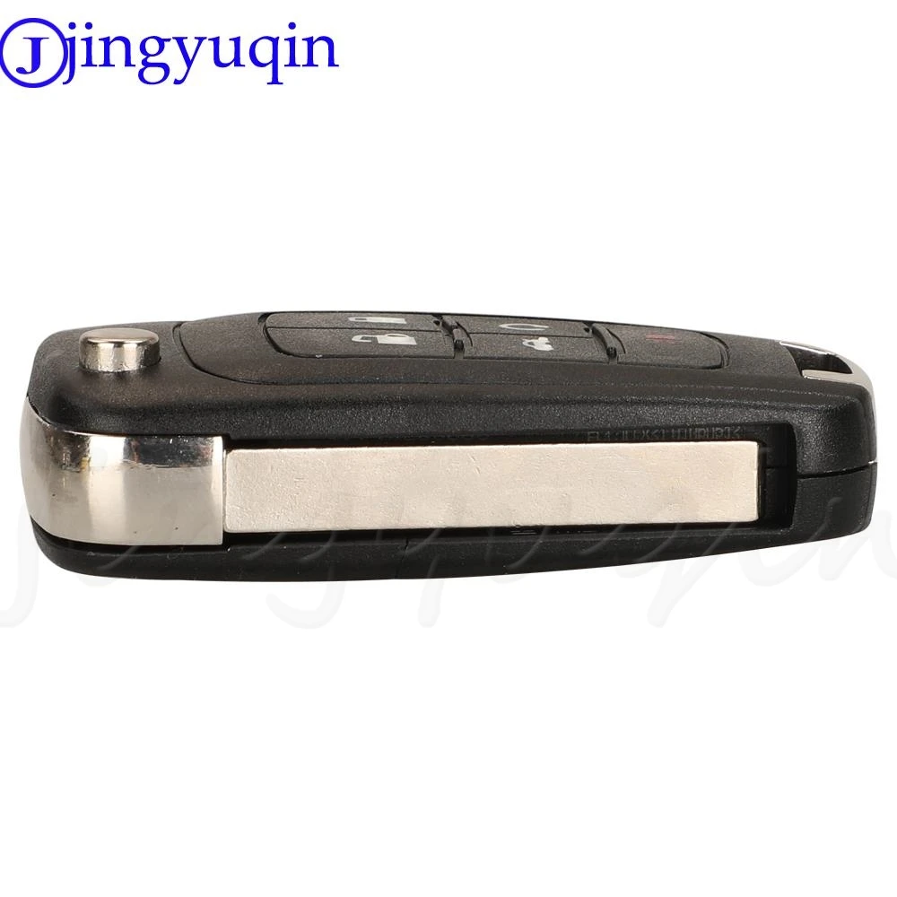 jingyuqin 2/3/4/5 B Flip Folding Remote Key Case Shell For Chevrolet Cruze 2012 Malibu Aveo Fit Opel Buick Fob HU100 Blade key case car key shell key shell