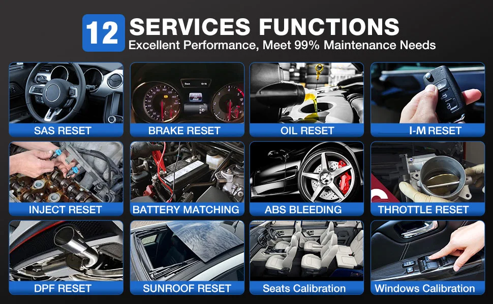 LAUNCH X431 Creader 5011 V2 12 Service Reset Functions