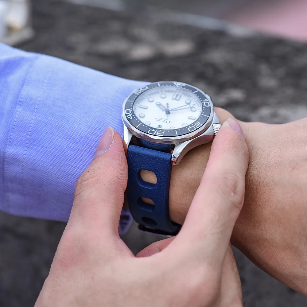 Tropic Rubber Isofrane Style Watch Strap Vulcanized Rubber Watch