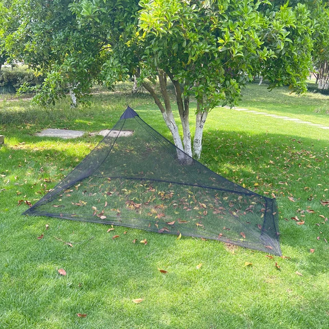 Camping en plein air noir moustiquaire léger Portable moustiquaire tente extérieure moustiquaire tente famille taille S L 6