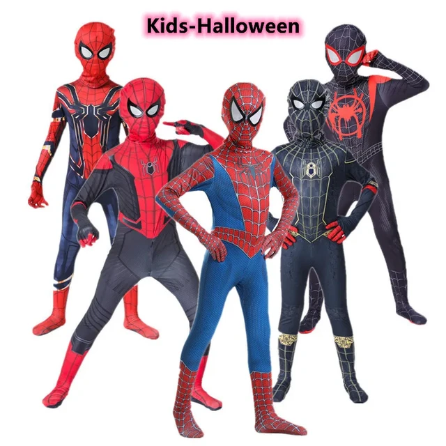 Child New Iron Spiderman Cosplay Costume Kids Halloween Movie Superhero  Fantasy Costume - Cosplay Costumes - AliExpress