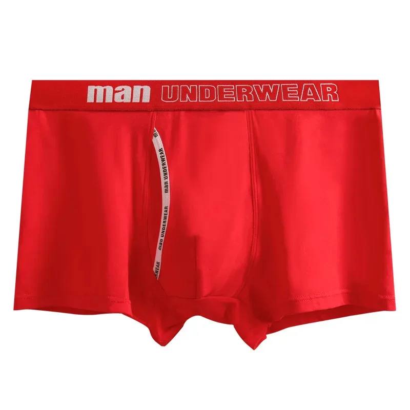 Description Picture 6 of item1 MEN'S Underwear Cotton Boxer Shorts Breathable Mid-waist Boys Sports Cute Boxer Shorts Trend