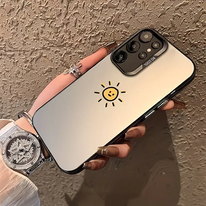 Cartoon Sun Smiling Face Anti-Drop Phone Case Cover