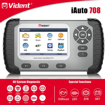 VIDENT iAuto708 Strumento Diagnostico Auto Completo con Servizi di Configurazione Olio / EPB / Batteria BRT / Reset DPF