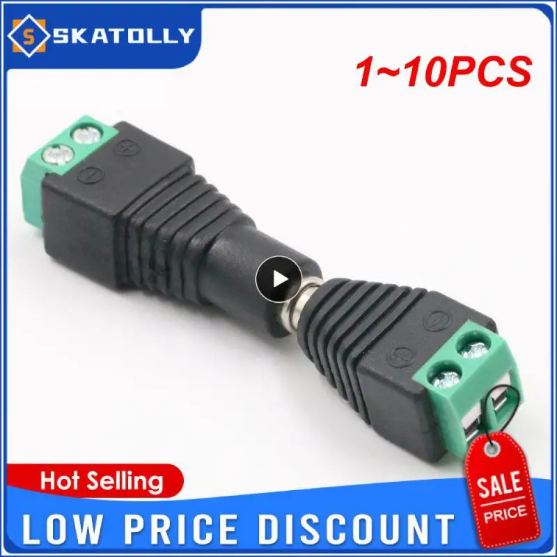 

1~10PCS bnc connector DC BNC Male female Connector Coax CAT5 Video Balun Adapter Plug for Led Strip Lights CCTV Camera