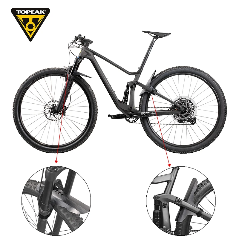 Kit Garde-boue Universel Pour VTT Vélo – Avant Et Arrière Réglables – Noir
