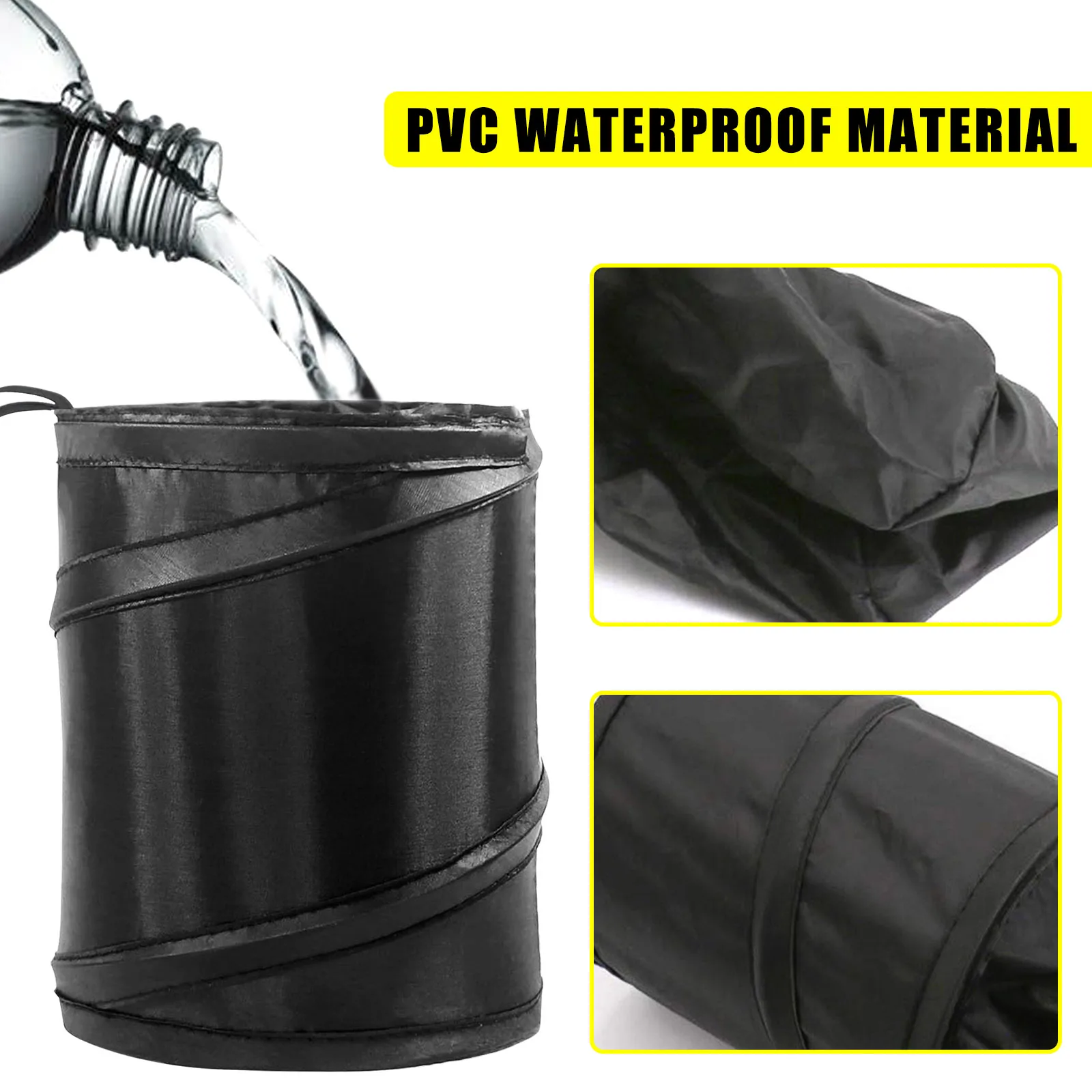 Car Trash Can Leak-Proof Waterproof Collapsible Pop Up Trash Bag for Car Portable Garbage Bin Waste Basket Bin Rubbish car trash can car trash bag
