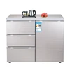 Refrigerator Household Horizontal Kitchen Embedded Three-Drawer Side-By-Door Direct Cooling Refrigerator Freezer 1