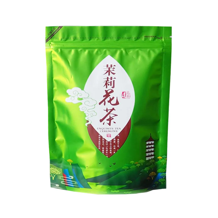 

250g Chinese Dragon Pearl Jasmine Tea Set Vacuum Plastic Bags jasmine flower Tea Bags Compression No Packing Bag