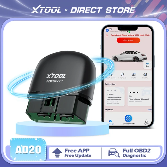 XTOOL AD20 OBD2 Scanner Cars Code Reader Automotive OBD 2 Diagnostic Tools Live Data Read fault Battery Test Check Engine Light 1