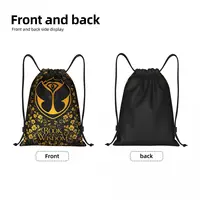 Tomorrowland Electronic Dance Festival Drawstring Backpack Women Men Gym Sport Sackpack Foldable Training Bag Sack 2