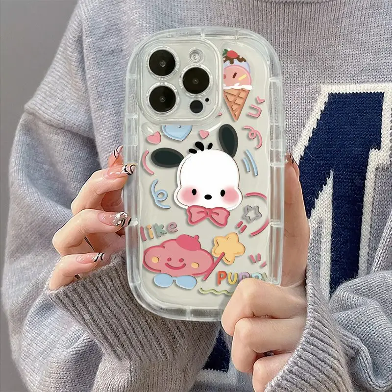 

Kawaii Sanrio Hello Kittys Cute Phone Cases for Iphone 14 13 12 11 Pro Max Mini Xr Xs 7 8 Plus Se Anti-Drop Soft Cover Girls