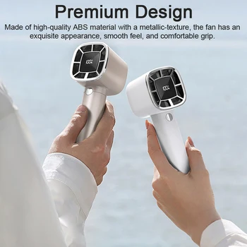 מאוורר טורבו ידני נייד עם תצוגה דיגיטלית 2