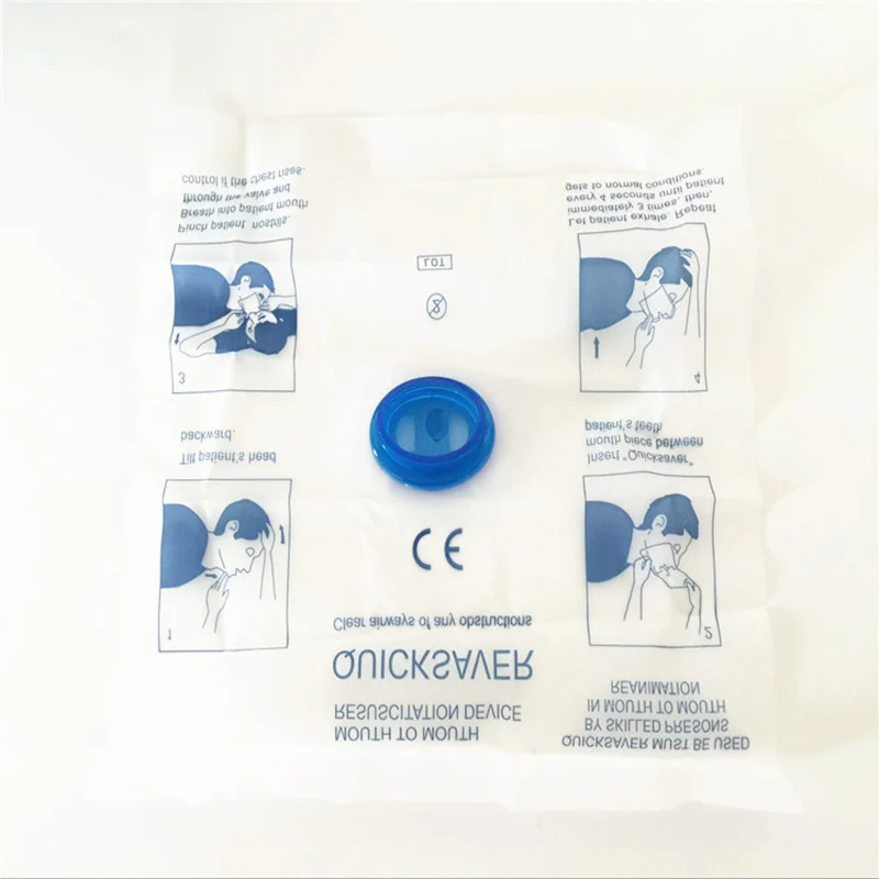 Portable Disposable CPR Mask Mouth To Mouth Quick Save for Travel Outdoor Camping First Aid Emergency Survival Kits Accessories