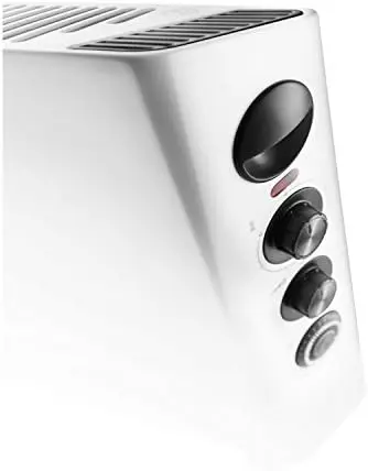 HSX3315FTS Digital 1500W Convection Panel Heater with Dual Fan, 16 lbs,  White-Slim Style