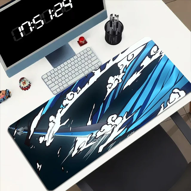 Tapis de souris Demon Slayer Anime, Kimetsu No Yaiba, média, clavier,  polymères de souris, grand Kawaii, sous-bureau, polymères, accessoires de  jeu