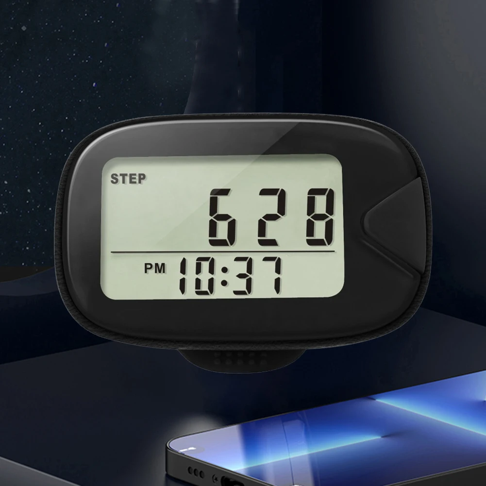 Walking Pedometer Portable Pedometer LCD Display Electronic Pedometer Multi-Function Walking Step Counter for Outdoor Sports