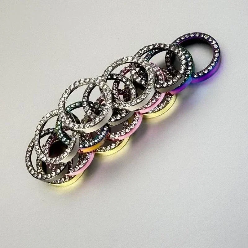 Purple Orange Diamond Camera Lens Protector - Stylish Glass Accessory