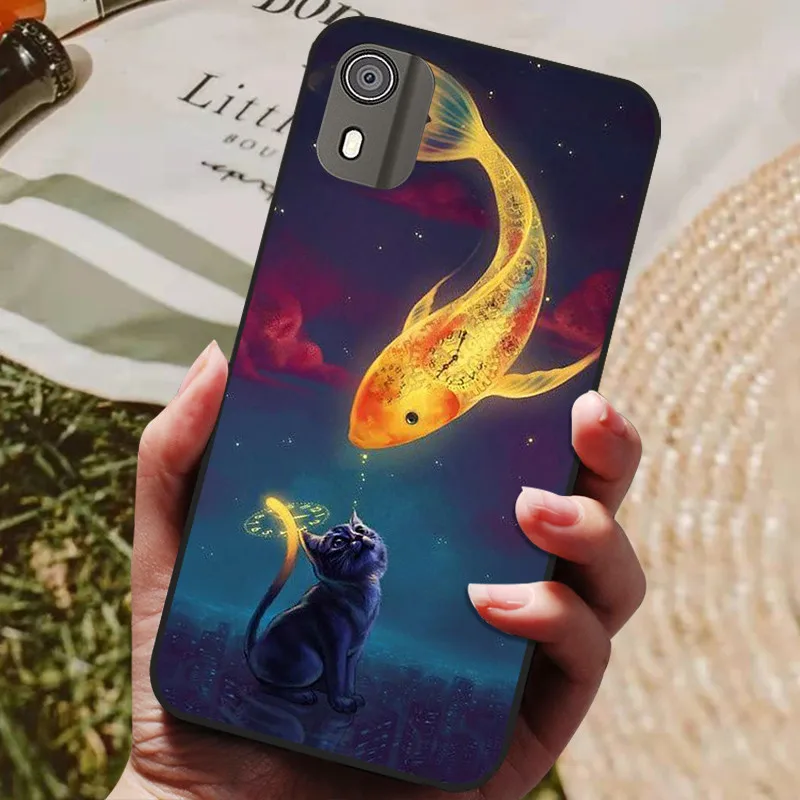 Sleek Black Silicone Phone Case with TPU Bumper