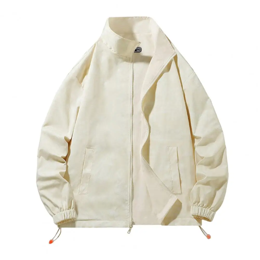 

2023 NEW Men's Double Sided Jacket Casual Fashion Stand Collar Male Autumn Winter Keep Warm Clothes Zipper Coats