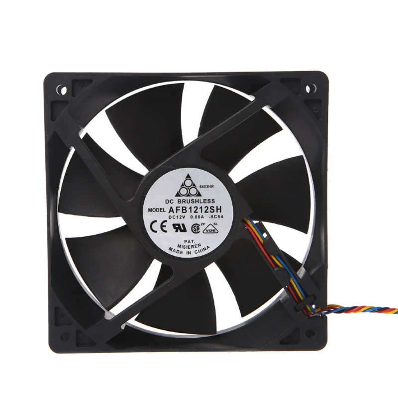 브러시리스 냉각 팬용 12cm 4Pin 볼 베어링 고속 4400rpm 12025 팬