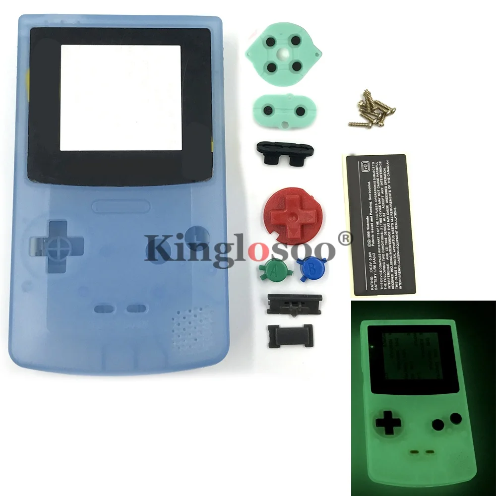 Deluxe Replacement Housing Shell with Rubber Pads and Buttons for GameBoy Color - 19 Vibrant Color Options