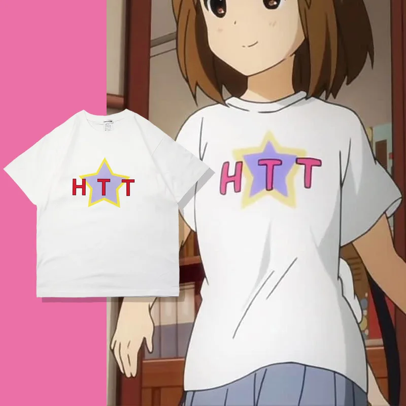 

Anime K-ON! Akiyama Mi T-shirt Cosplay Hirasawa Yui T Shirt Short Sleeve Cotton Casual Kids Tee T Shirt Top