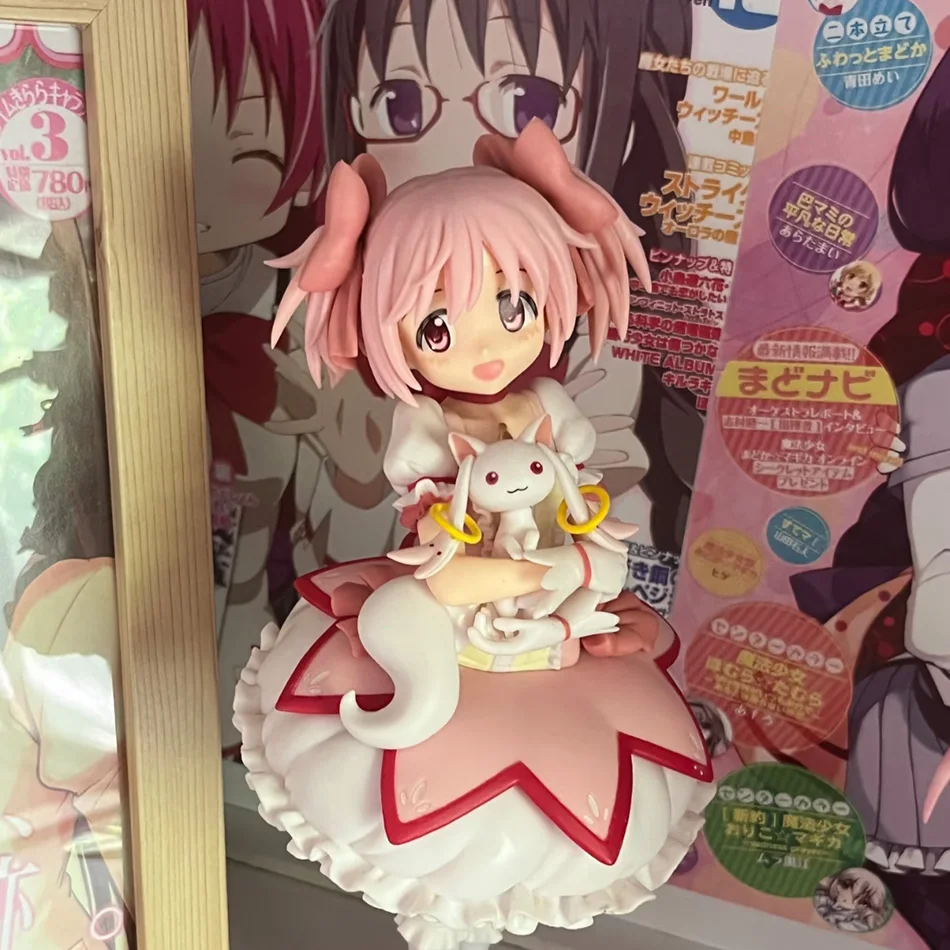 18CM Anime-Figur Puella Magi Madoka Magica Kaname Madoka Miki Sayaka Magic Niedliche Actionfigur PVC Sammlerstück Desktop-Geschenk Spielzeug