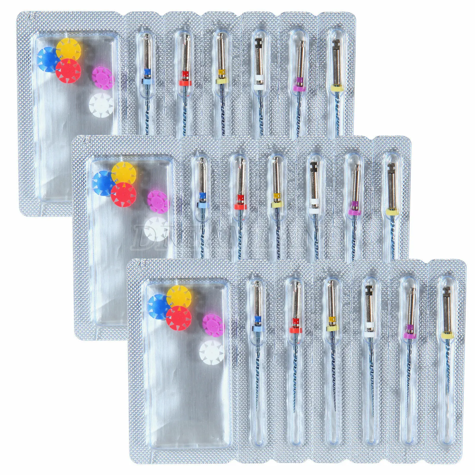 18pcs/3Packs Dental Endodontic NiTi Files Rotary Engine File 25mm Endo