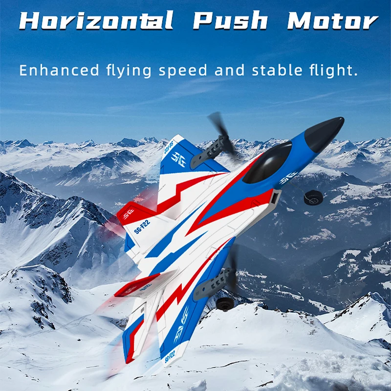 F22 RC Schaumstoffflugzeug, 4 Kanäle, 6G, automatische Stabilisierung mit 4K-Kamera, Stunt-Fernsteuerung, Flugzeugspielzeug für_voghion.com
