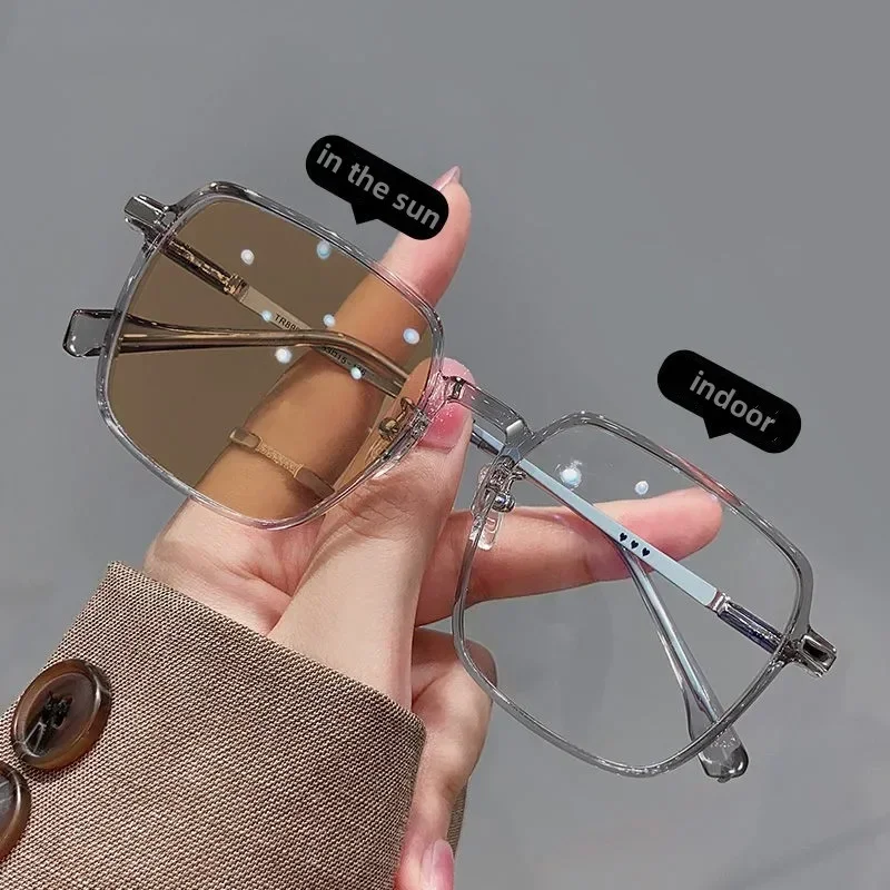 Unisex Oversized Intelligent Color-Changing Ultra-Light Myopia Eyewear