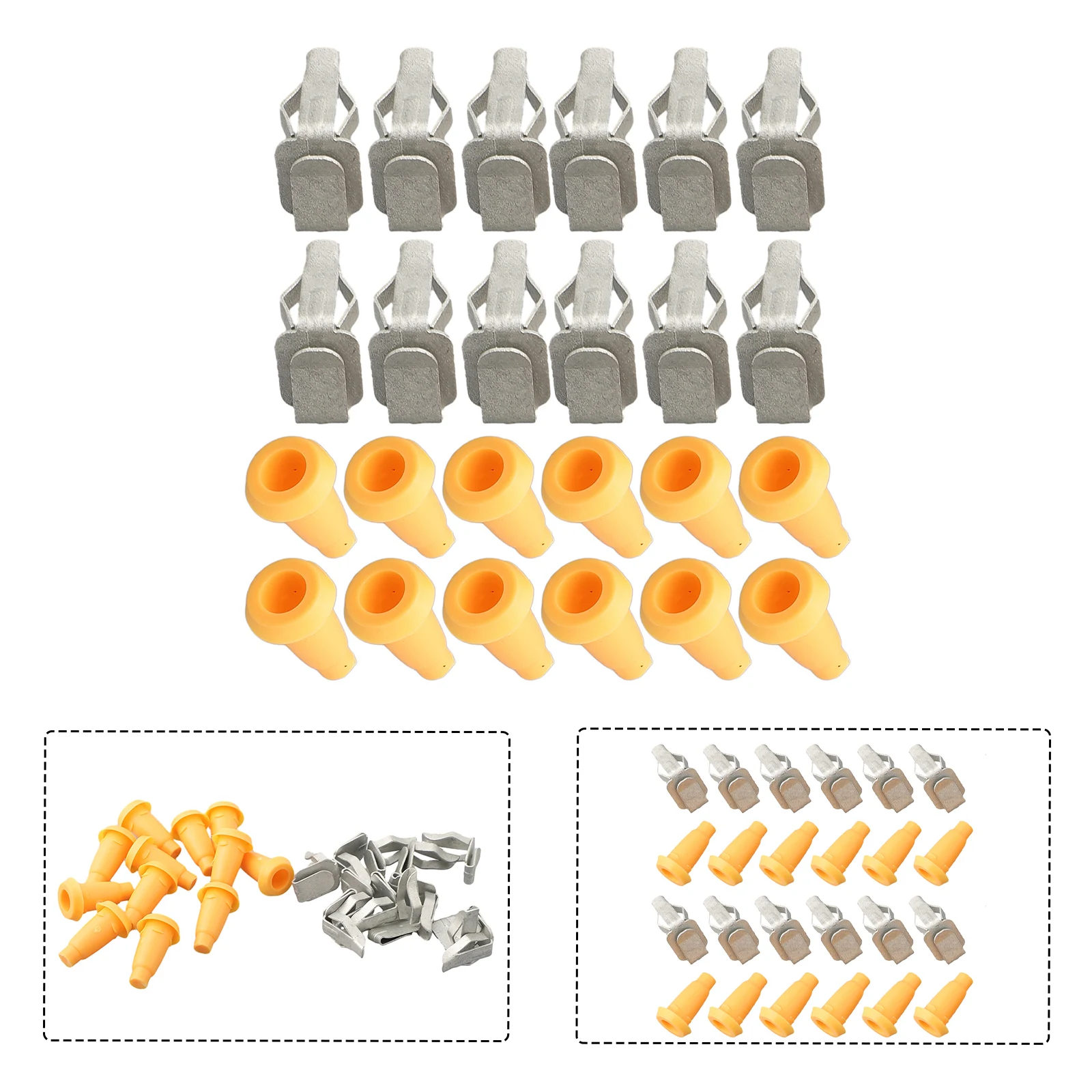 

Аксессуары для панелей межкомнатных дверей, заглушки и зажимы, 24 шт./комплект, комплект штекеров и зажимов для панелей межкомнатных дверей 4853962, для Chevy