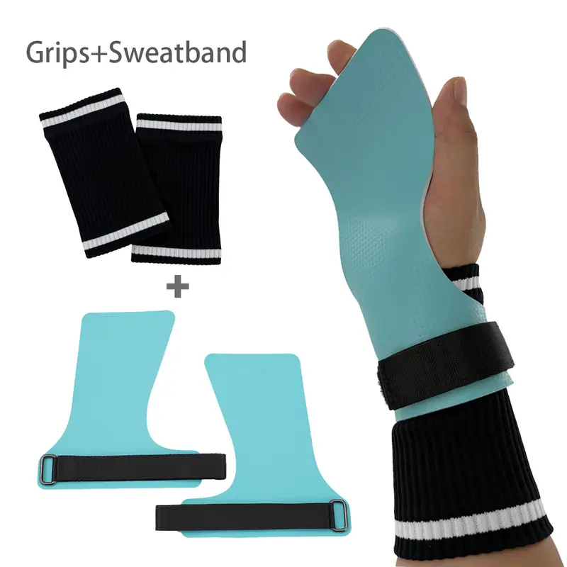 A Pair of Carbon No Finger Hole Hand Grips for Crossfit Pull Ups Cross Training Kettlebell Gymnastics Workout Palm Protector - Image 13