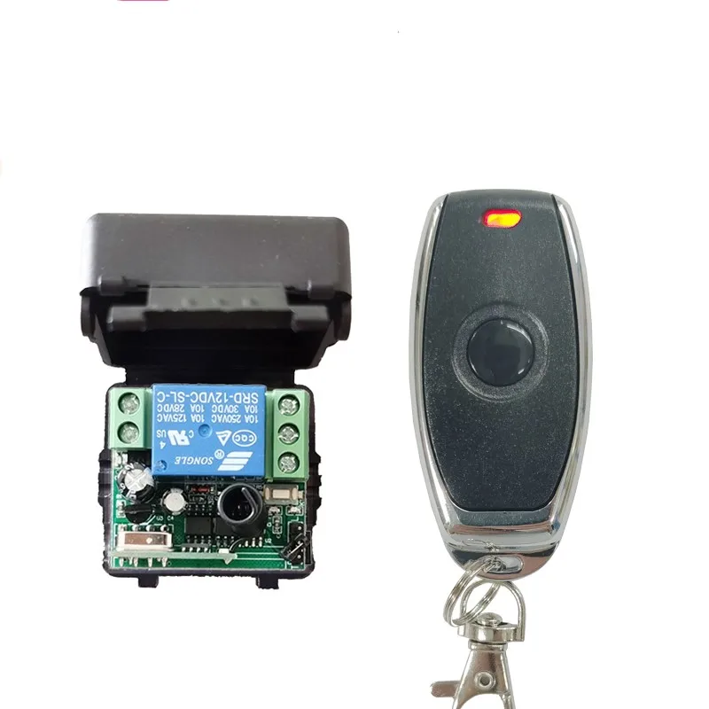 DC 12V 6A 1 Channel RF Wireless Remote Control Switch Transmitter Receiver Inching Means Digital Momentary Model 433mhz universal wireless remote control switch dc 12v 10a 1ch relay receiver module and rf transmitter 433 mhz remote controls