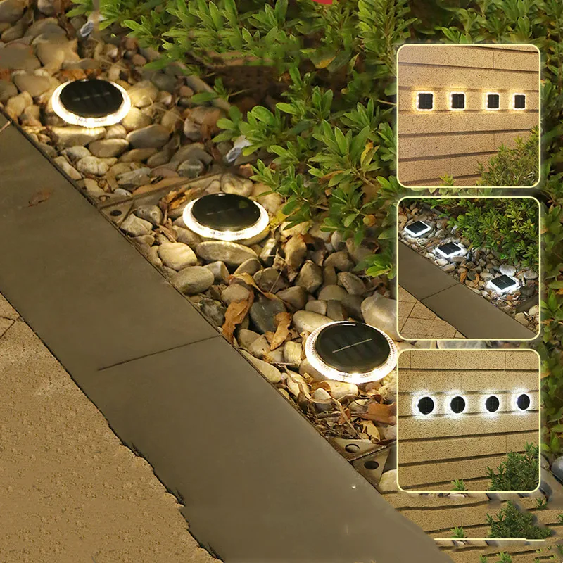

Solar LED Light Outdoor for Garden Decoration IP65 Waterproof Home Pathway Street Villa Stair Solar Powered Buried Lawn Lights