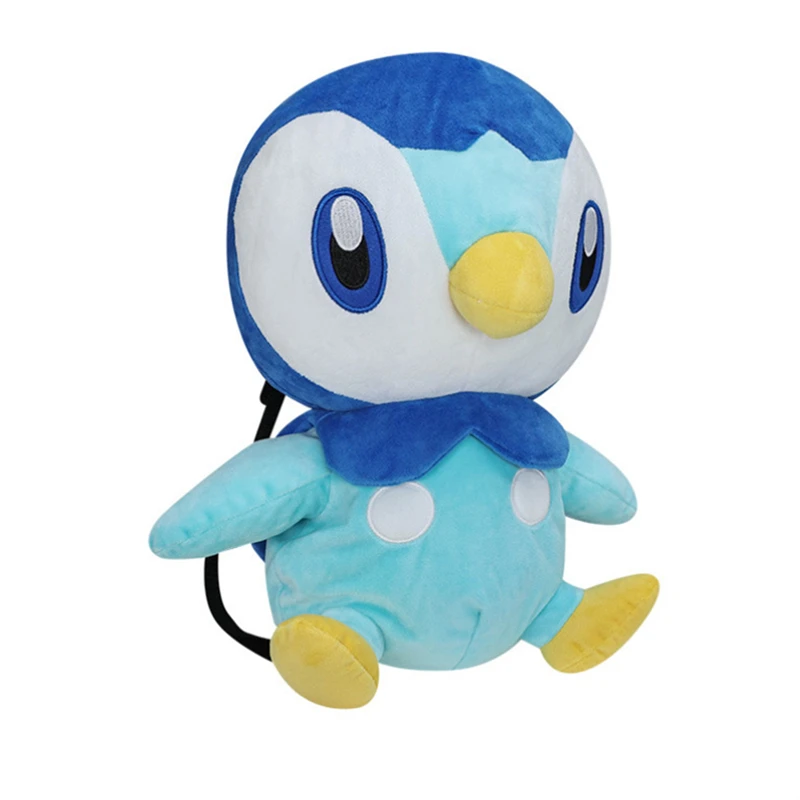 귀여운 Piplup 배낭 사랑스러운 박제 애니메이션 Piplup 봉제 가방, 책가방 코스프레 소품, 어린이 여아 남아용 크리스마스 선물, 고품질