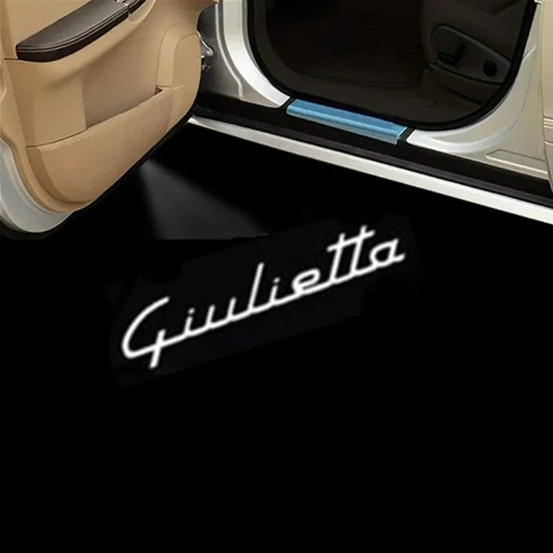 

2Pcs LED Car Decor Welcome Logo Light Courtesy Door Lamp For Alfa Romeo Giulietta 159 Giulia Mito Stelvio Brera Car Accessories