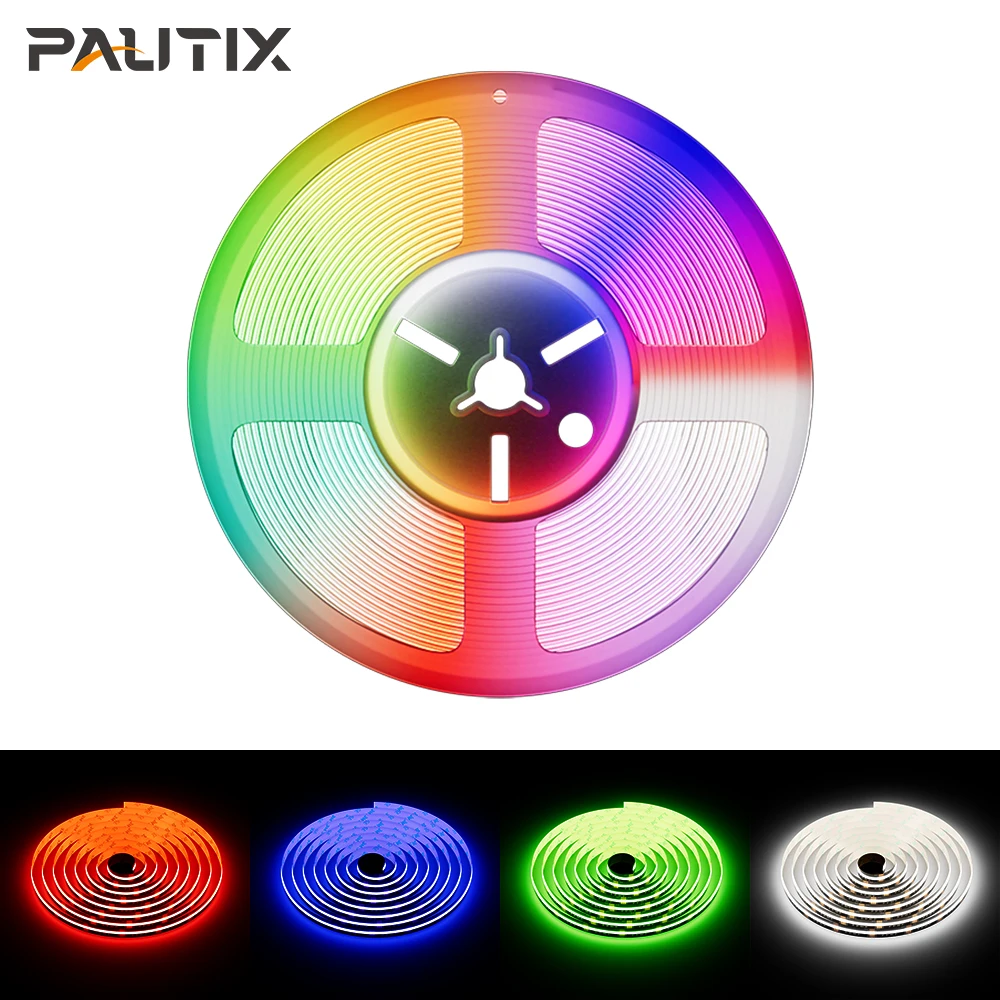 

PAUTIX COB RGBW LED Strip IP65 DC12V/24V Waterproof Led strip Light 816 leds/m High Density Flexible Linear Dimmable Room Decor