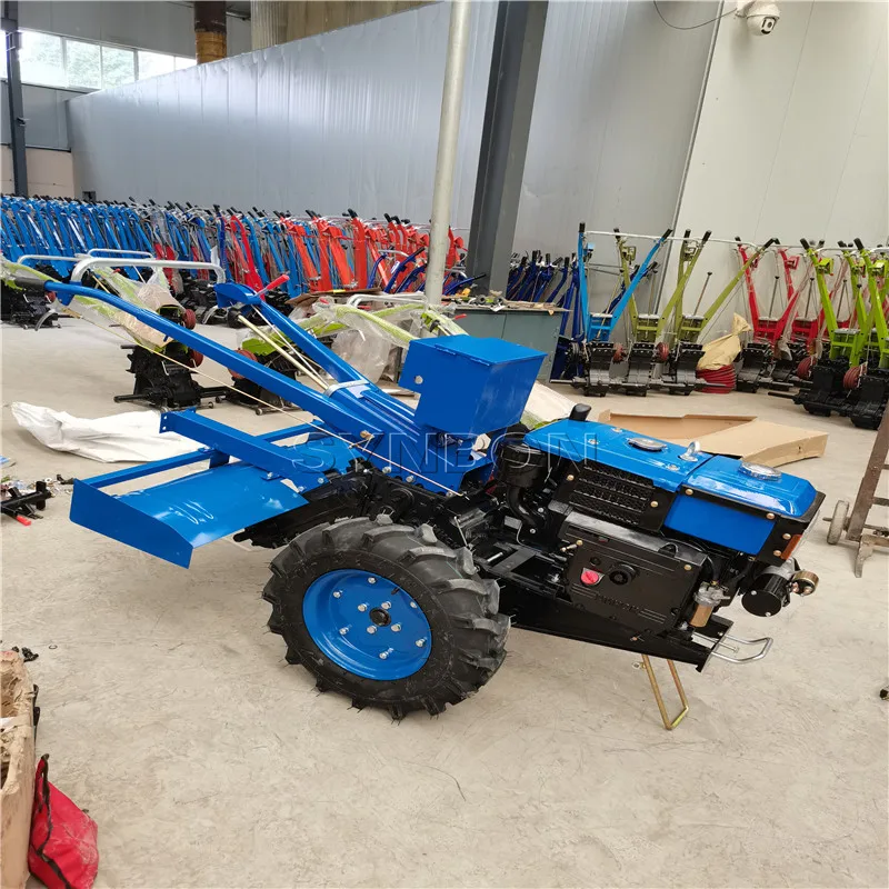 SYNBON Multi Functions Small Rotavator Mini 15hp Walk Hand Tractor