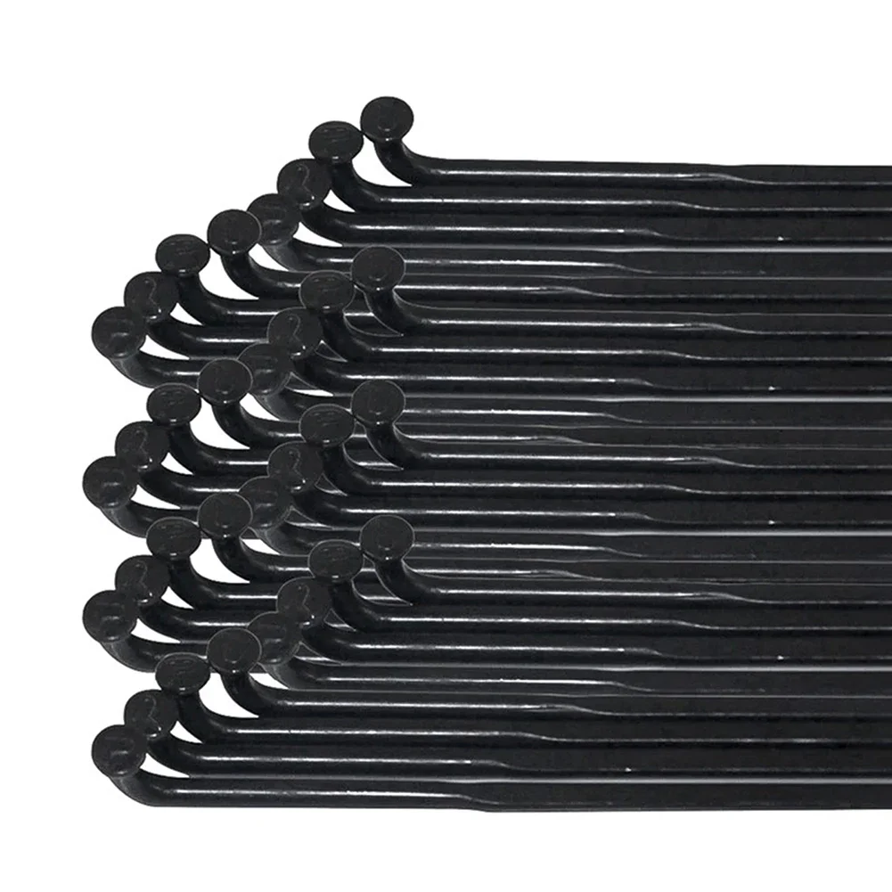 Kit De 36 Rayons Vélo 12G, Longueur 130 Mm, Avec Nipples Noirs – Acier Carbone, Pour Remplacement Roue