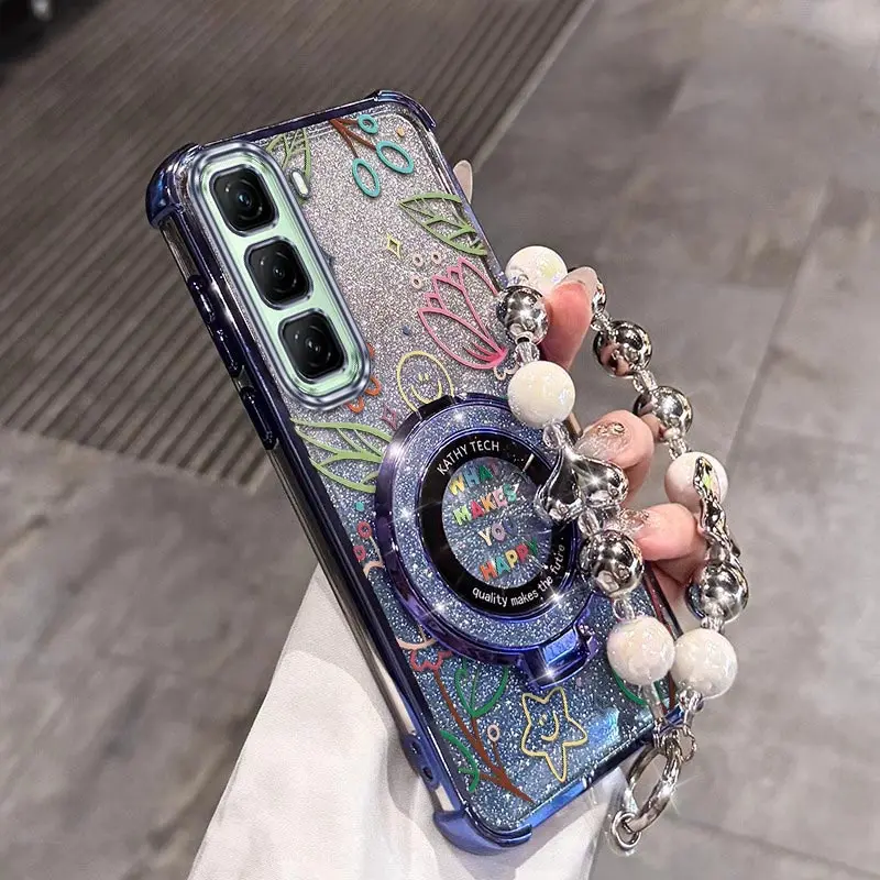 Grass Plating Bracelet Holder Phone Case - Hot 50 Small Series