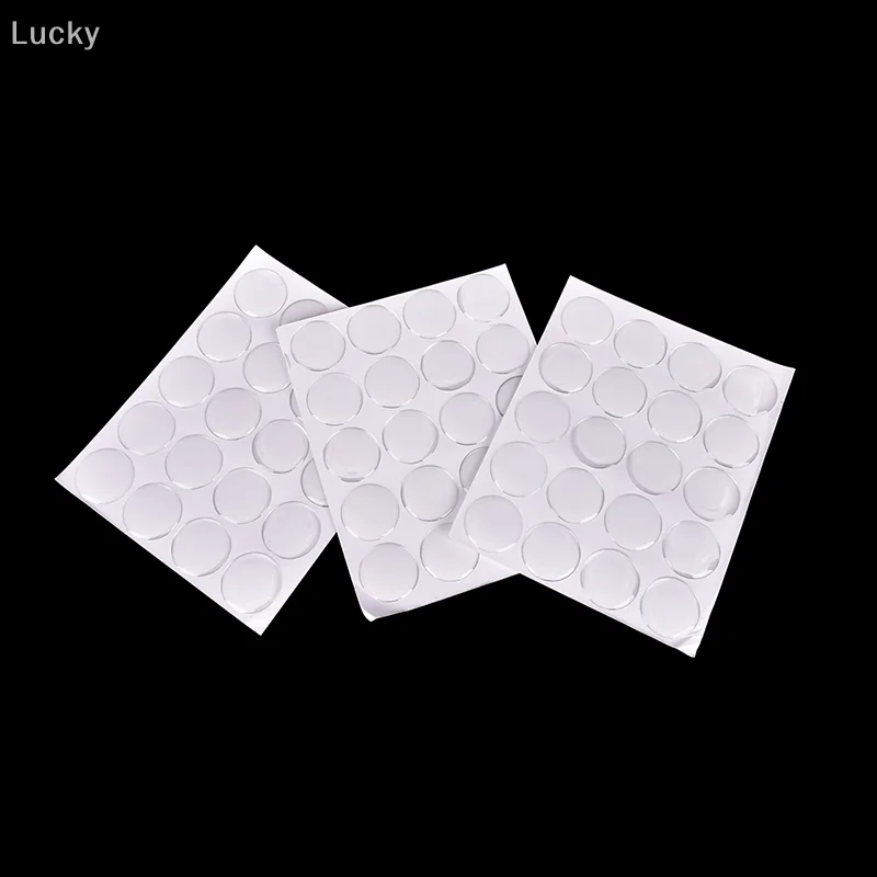 100pcs Self-Adhesive 3D Crystal Clear Door Stop Rubber Damper er Cabinet Bumpers Silicone Furniture Cushion Protective Pads