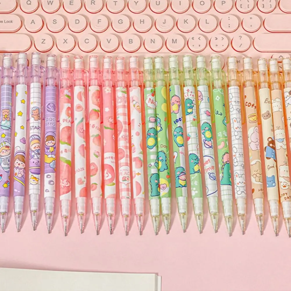 Cute Animals Peach Mechanical Pencil with 0.5mm Refill - Perfect