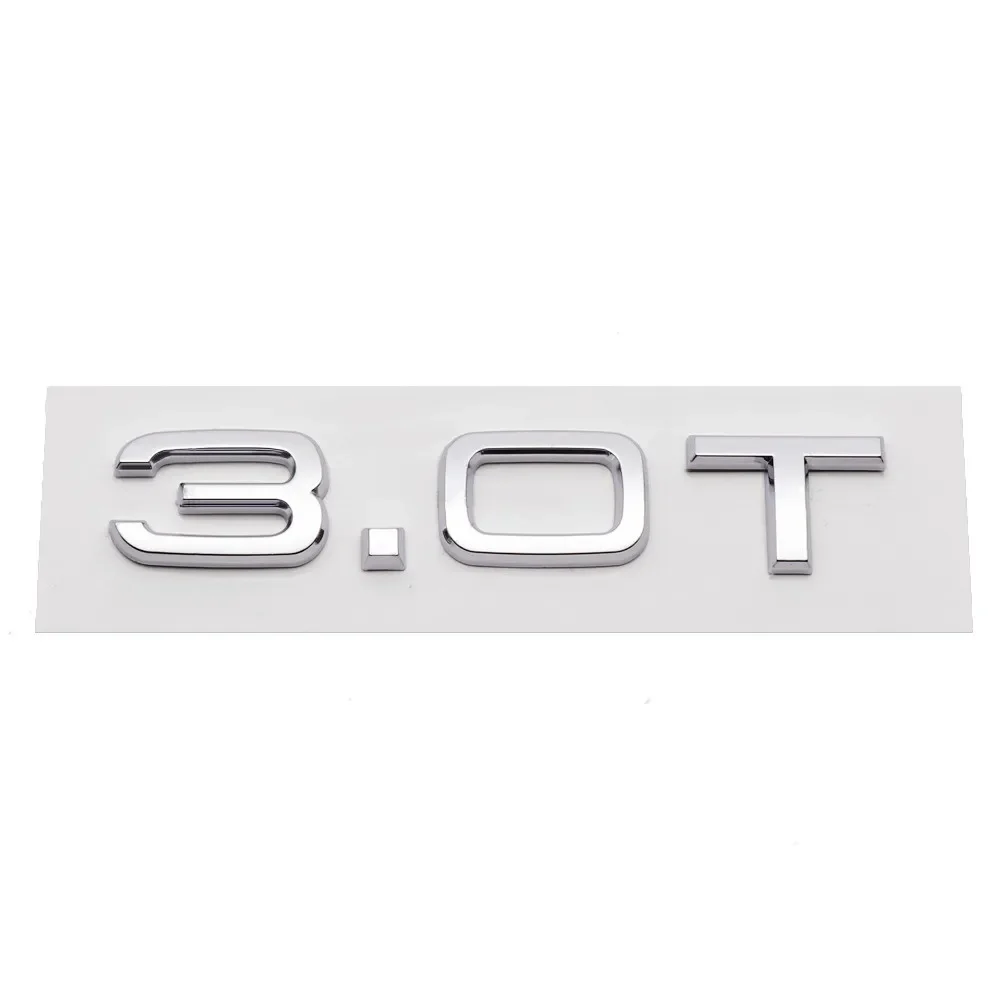 Sleek 3D ABS Letters Rear Trunk Badge Emblem Logo