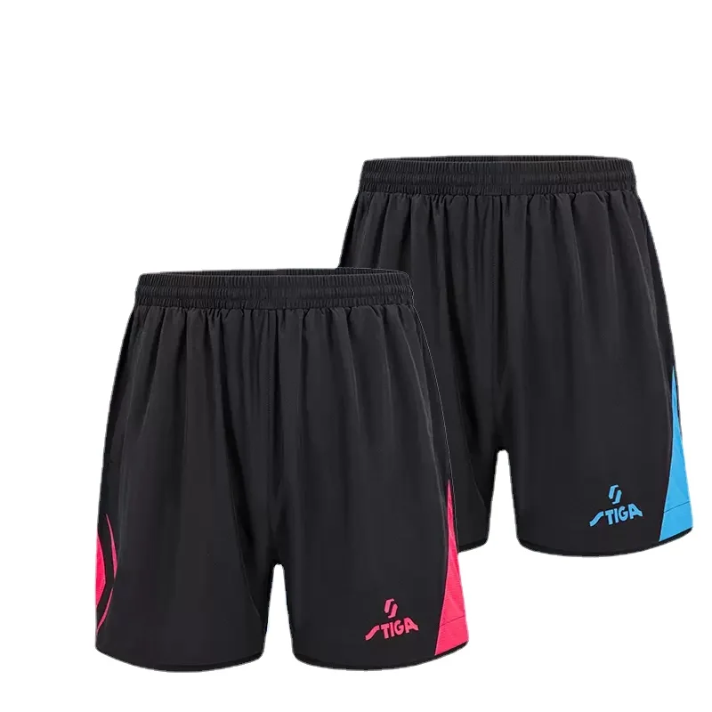 Stiga table tennis shorts new men women sport short sleeve tennis sportswear