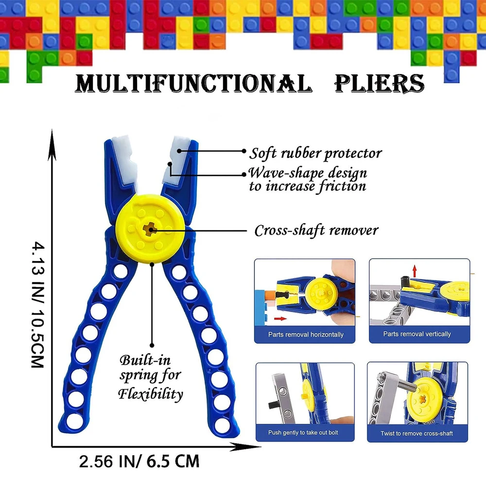 Building Blocks Tool Kit Brick Separator Tools Compatible with Lego  &Technic Mini Blocks Tool Set Multi-Functional Hammer Pliers - AliExpress