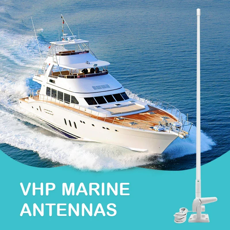 Fiberglass Loosen VHF UHF AM FM Marine Antenna Omni 360 Antenna Hf/vhf/uhf Multi-band