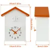 Cuckoo Clock with Chimer Bird House Cuckoo Sound Clock Battery Powered Cuckoo Wall Clock for Wall Art Home Living Room Decor 6