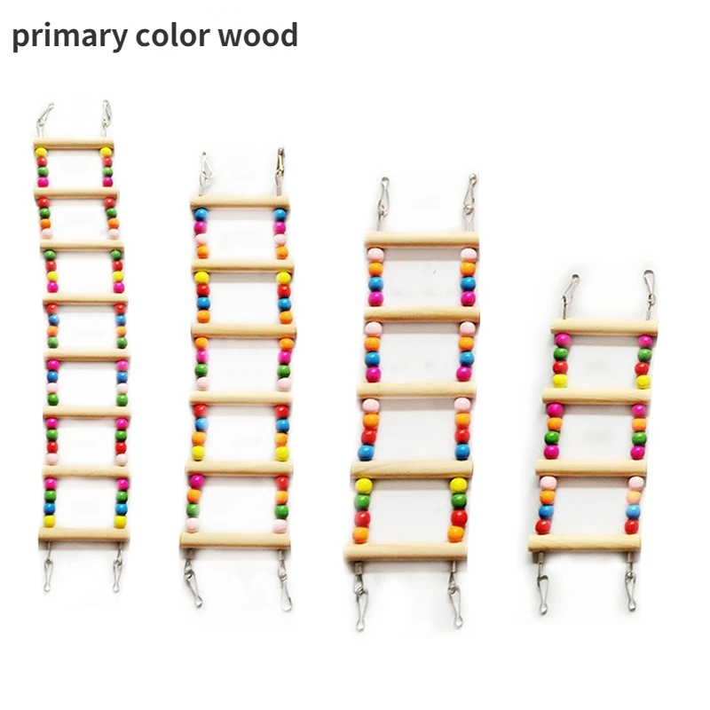 Bird Parrot Toys Colorful Hanging Cage Climbing Ladders