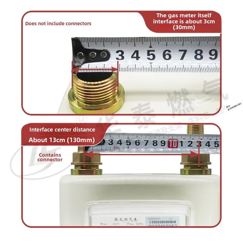High-quality G4 G2.5 Residential Gas Meter with Membrane, Flow Meter, Copper Iron Joint-Gas Meters for Home Use